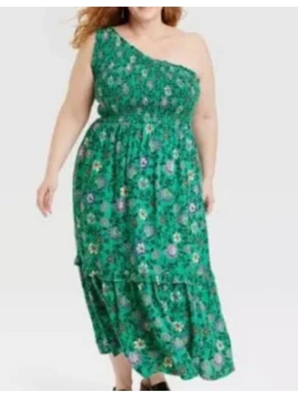 Knox Rose one shoulder, smart, tiered, floral dress